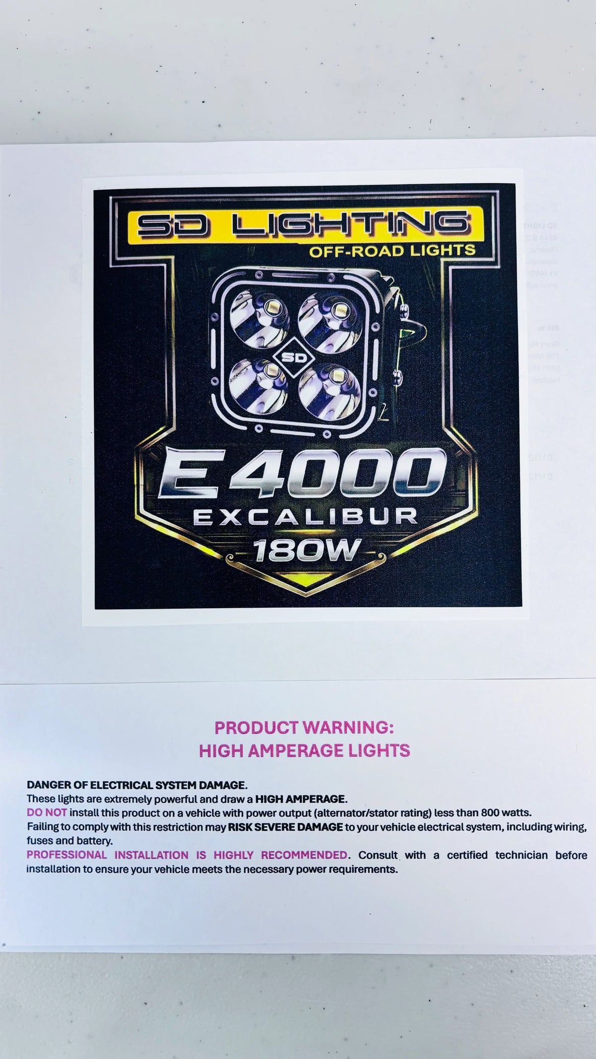 NEW SD Lighting E4000 (EXCALIBUR) CNC ALUMINUM (SOLD INDIVIDUALLY)