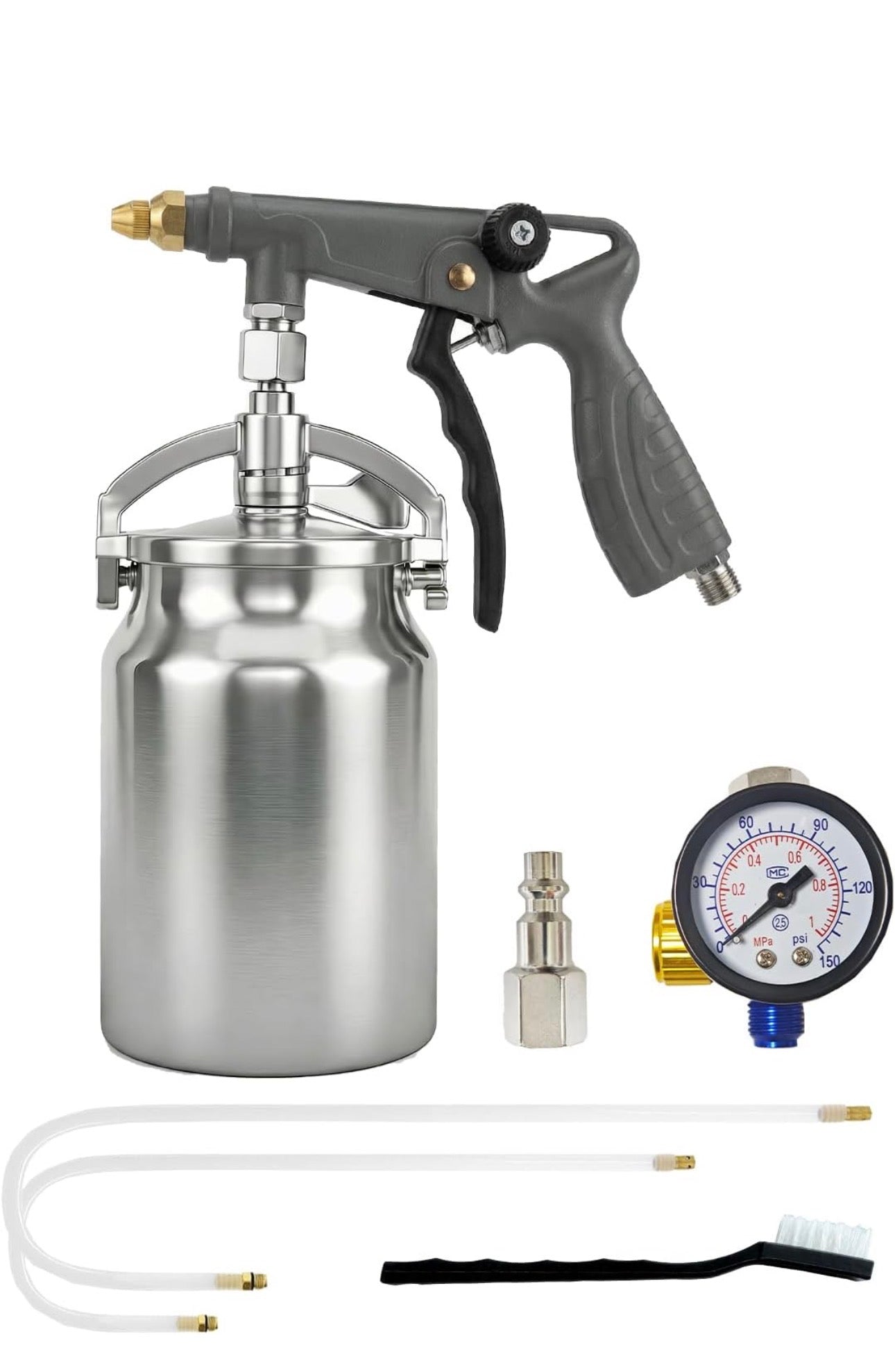 Spray gun to apply Narrowtrax
